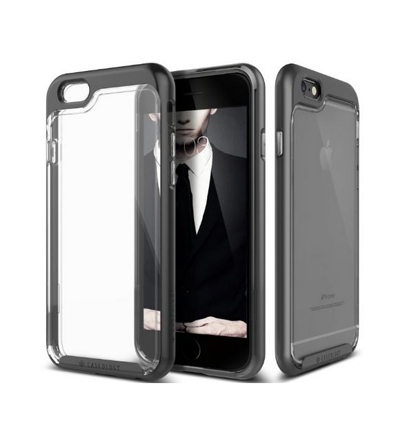 iPhone 6S Case Caseology Skyfall Series Scratch-Resistant Clear Back Cover Black